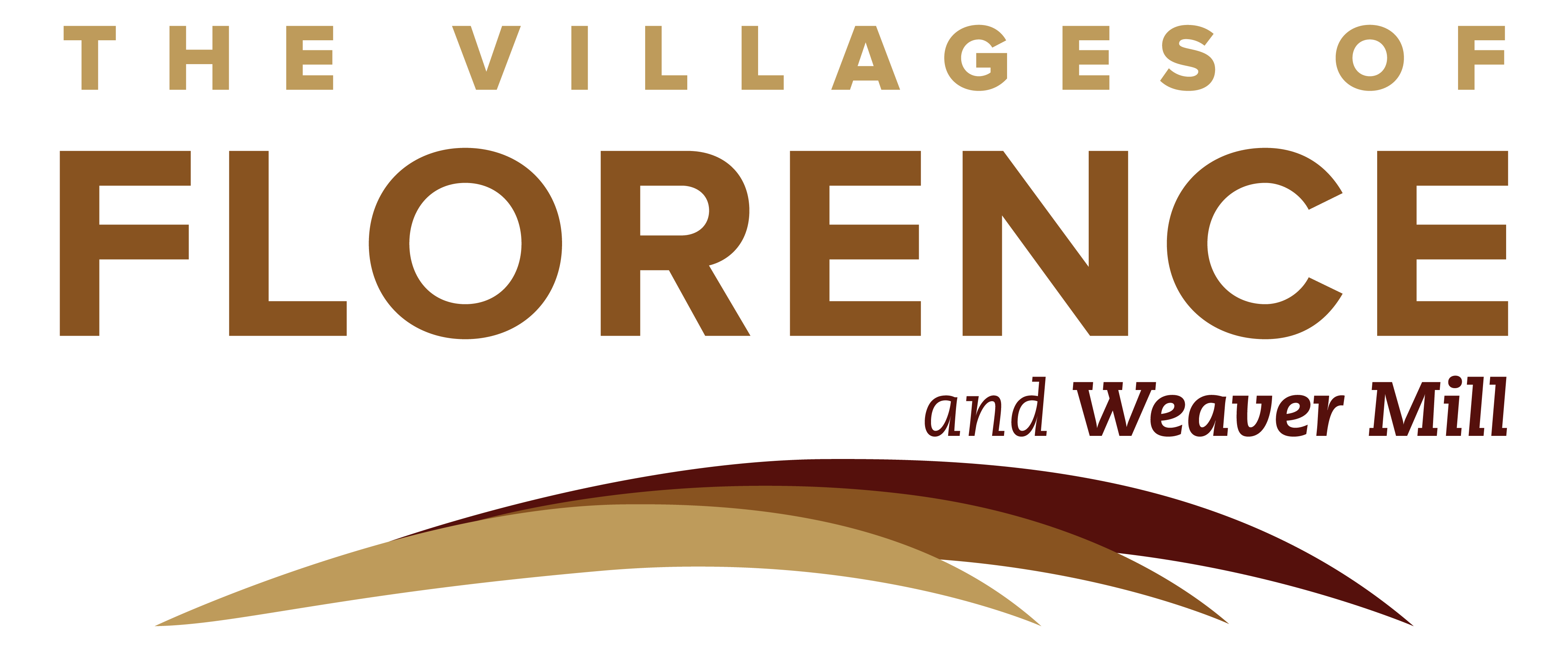 The image is a logo for "The Villages of Florence and Weaver Mill".